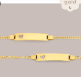 Gouden armband met naam voor kinderen
