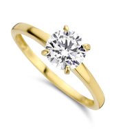 9 karaat gouden Ring Silver Rose GR2300