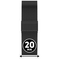 ICE SMART MILANESE BLACK 20 mm metalen horlogeband