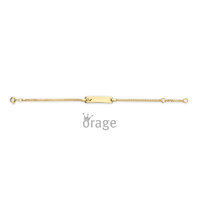 9 karaat Gouden Armband met Naamplaatje Orage Kids K2965