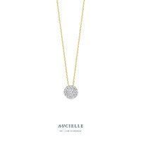 18 karaat gouden ketting Aucielle AK9010K labgrown diamant