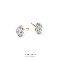 18 karaat gouden oorbellen Aucielle AE9017K labgrown diamant