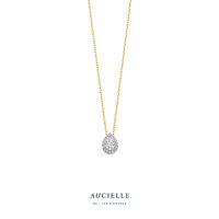 18 karaat gouden ketting Aucielle AK9011K labgrown diamant