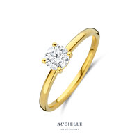 18 karaat gouden ring Aucielle AR9001A labgrown diamant 0.50kt