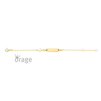 9 karaat Gouden Armband met Naamplaatje Orage Kids K3143