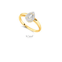 9 karaat gouden ring Le 9 neuf LNR09