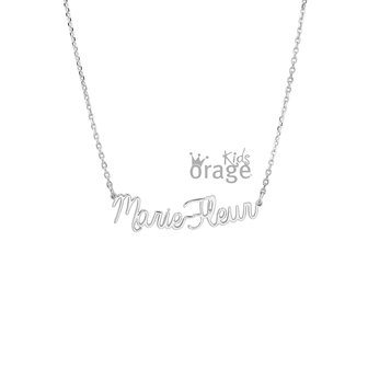 Naamketting  script-zilver-for&ccedil;at