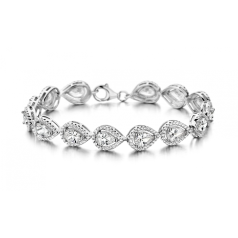 Silver Rose Armband BR6290W