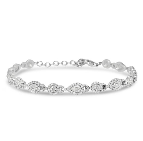 Silver Rose armband BR2180W