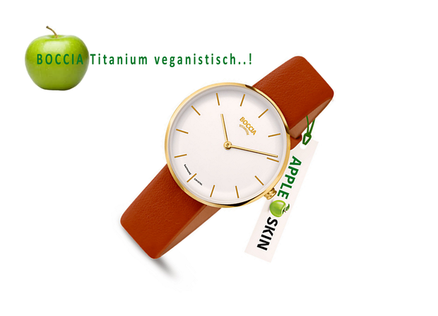 Boccia Dameshorloge 3327-03, anti-allergisch titanium en VEGAN horlogeband