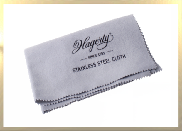 Hagerty Stainless Steel Cloth : reinigingsdoek voor horloges en accessoires van roestvrij staal 