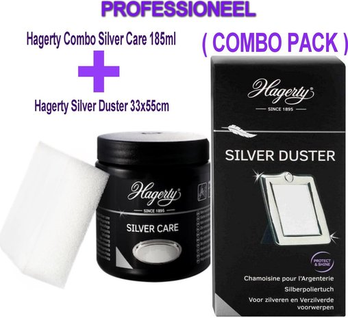 Hagerty Combo: Silver Care 185ml + Silver Duster 33x55cm