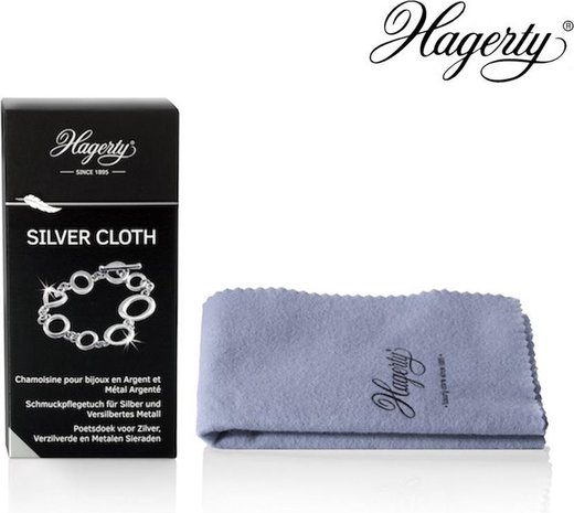 Hagerty Silver Cloth : reinigingsdoek voor zilveren sieraden