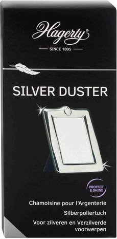 Hagerty Silver Duster : ge&iuml;mpregneerde doek om zilveren en verzilverde items te polijsten