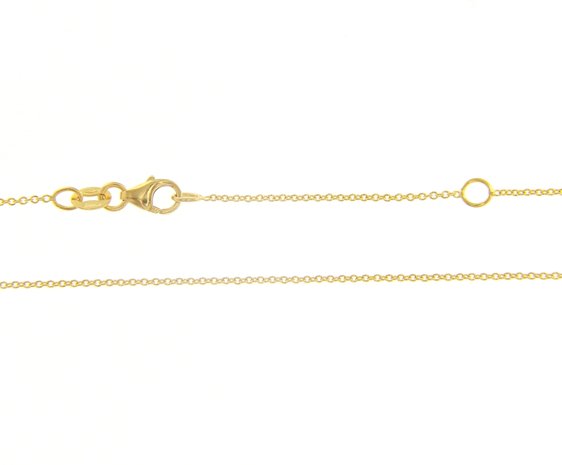 18kt Goud Ketting Solide  / Cable- CG45