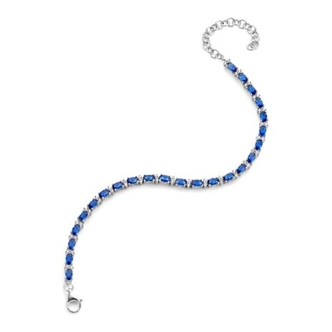 Silver Rose armband BR2215BLU