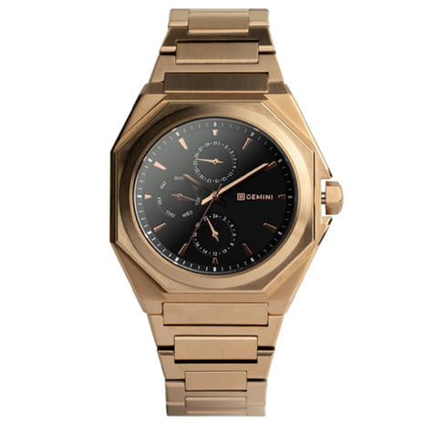 Gemini Ferro Ros&egrave; Goud  Exclusive horloge -  Fer05