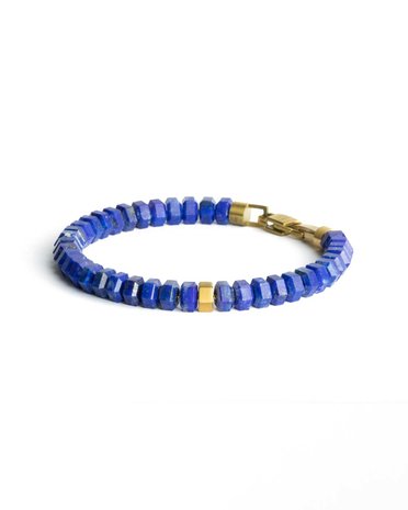 Gemini Octo Blue Exclusieve armband met Lapis Lazuli