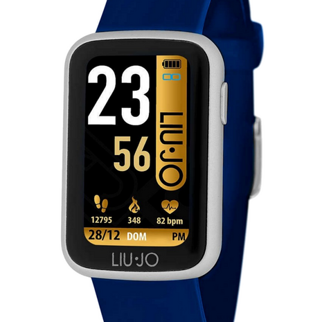 Liu Jo Smartwatch Fit horloge Blauw silicone band SWLJ040
