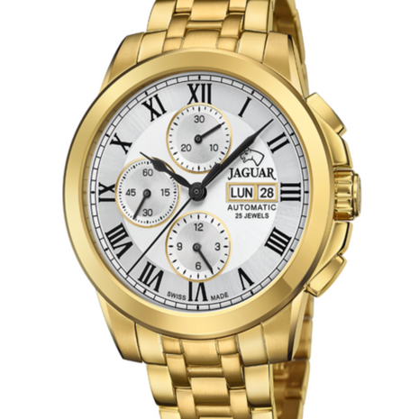 Jaguar Horloge J979/1 Valjoux Gold Plated chronograaf