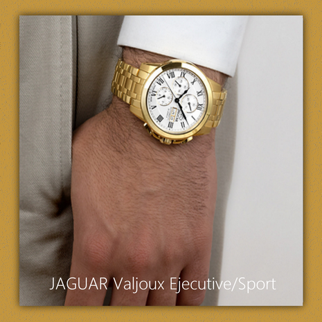 Jaguar Horloge J979/1 Valjoux Gold Plated chronograaf