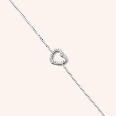 Diamanti Per Tutti Armband, Heart Chain Bracelet , M2255