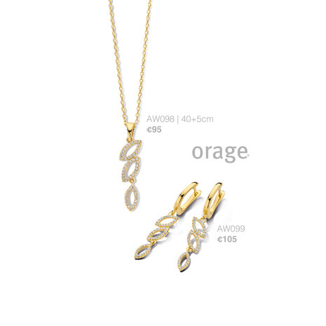 Orage Ketting AW098 verguld