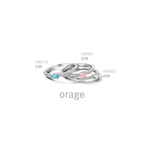 Orage ring AW013 blauw