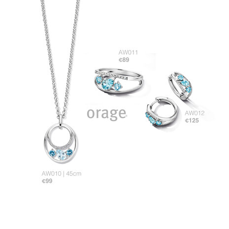 Orage ring AW011 blauwe topaas