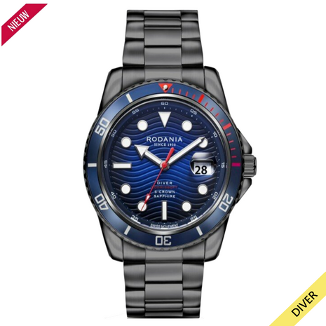 Rodania Herenhorloge Leman Diver R18059, 20 ATM