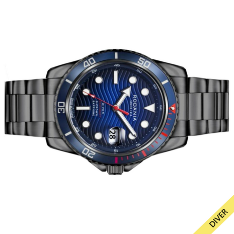 Rodania Herenhorloge Leman Diver R18059, 20 ATM