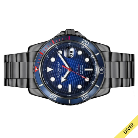 Rodania Herenhorloge Leman Diver R18059, 20 ATM