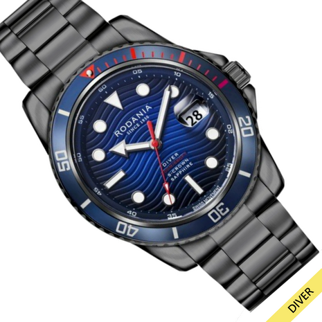 Rodania Herenhorloge Leman Diver R18059, 20 ATM