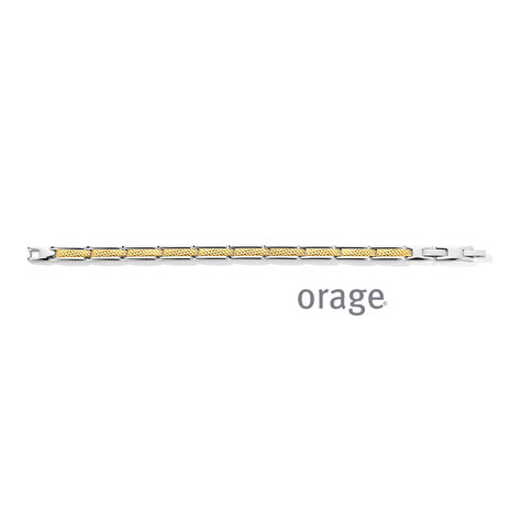 Orage armband AW360 heren staal bicolor