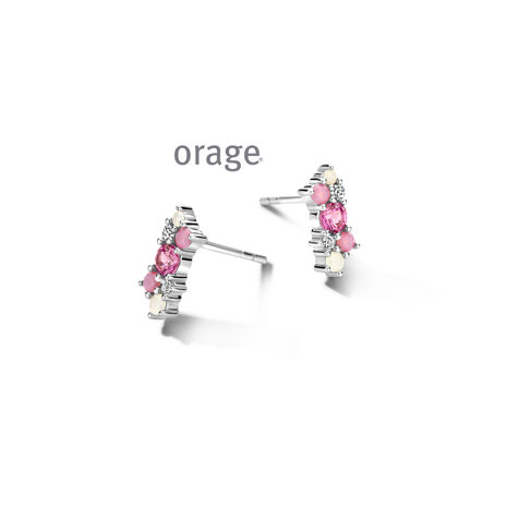 Orage Oorbellen AW209 roze