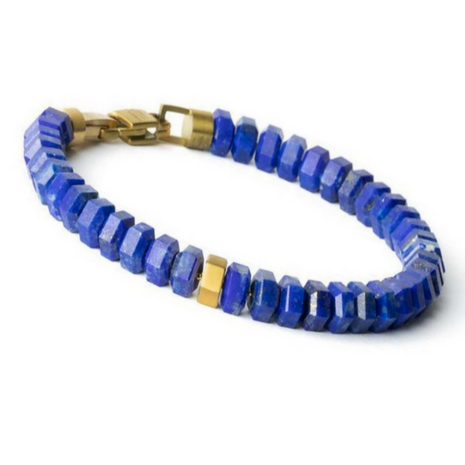 Gemini N03 Octo Blue Exclusieve armband met Lapis Lazuli