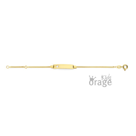 8 karaat Gouden Armband met Naamplaatje Orage Kids K2752