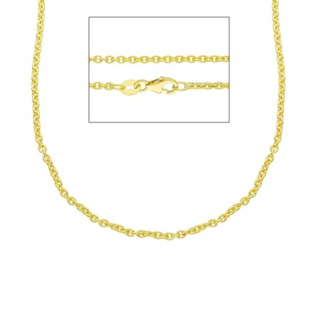 18kt Goud Ketting Solide  / Cable- MRB045GG50