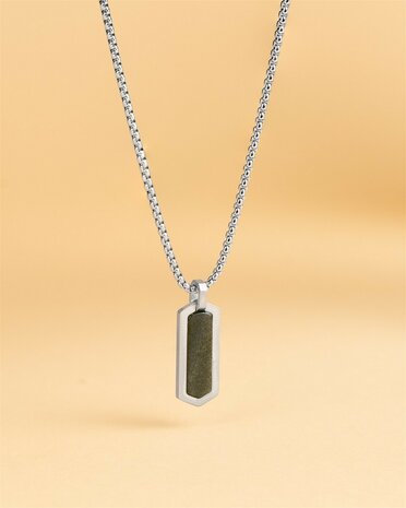 Gemini ketting NNR2 Roma Silver Green