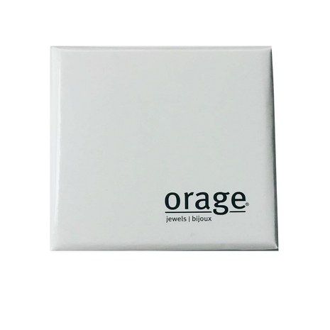 Orage ketting BA166 staal heren bicolor zwart