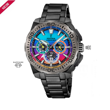  Festina Herenhorloge F20731/2 Chrono Bike Limited Edition 20ATM met saffierglas