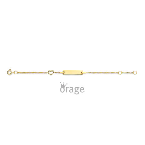 9 karaat Gouden Armband met Naamplaatje Orage Kids K2946