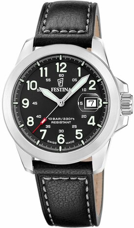 Festina Herenhorloge F20081/4 Swiss Made Field met 3 verwisselbare banden