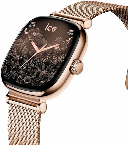   ICE WATCH ICE SMART SQ 2.0 - SQUARE - 1.7 - ROSE GOLD - MILANESE - 025233