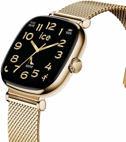   ICE WATCH ICE SMART SQ 2.0 - SQUARE - 1.7 - GOLD - MILANESE - 025234