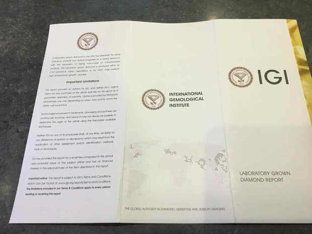 18 karaat gouden ring Aucielle AR9013A labgrown diamant