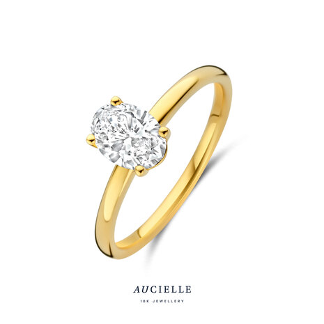18 karaat gouden ring Aucielle AR9012A labgrown diamant