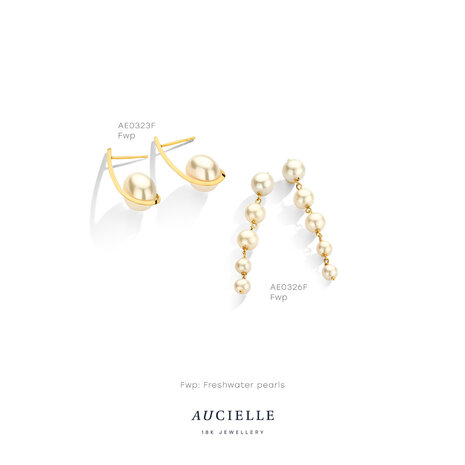 18 karaat gouden oorbellen Aucielle AE0323F