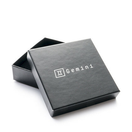  Gemini oorbel ETA15 Auris Silver Tiger in TITANIUM