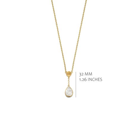 Silver Rose ketting CH2546GMOP